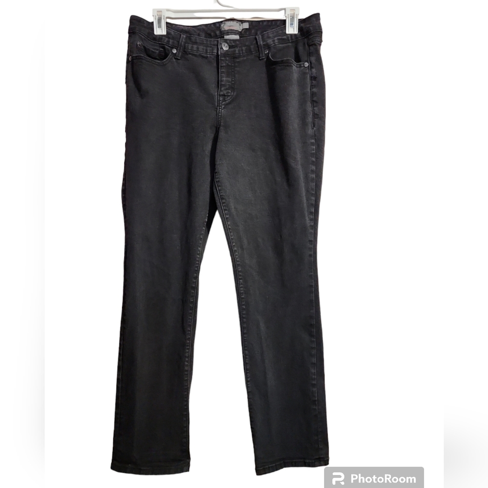 Torrid black stretch straight leg 16T jeans